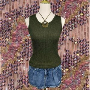 90s green tank top